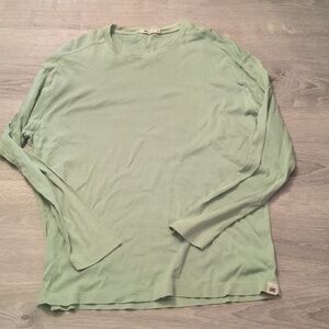 Agave luxe green long sleeve top size XL
